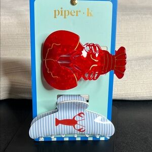 Piper K | Lobster Hair Clips 🦞